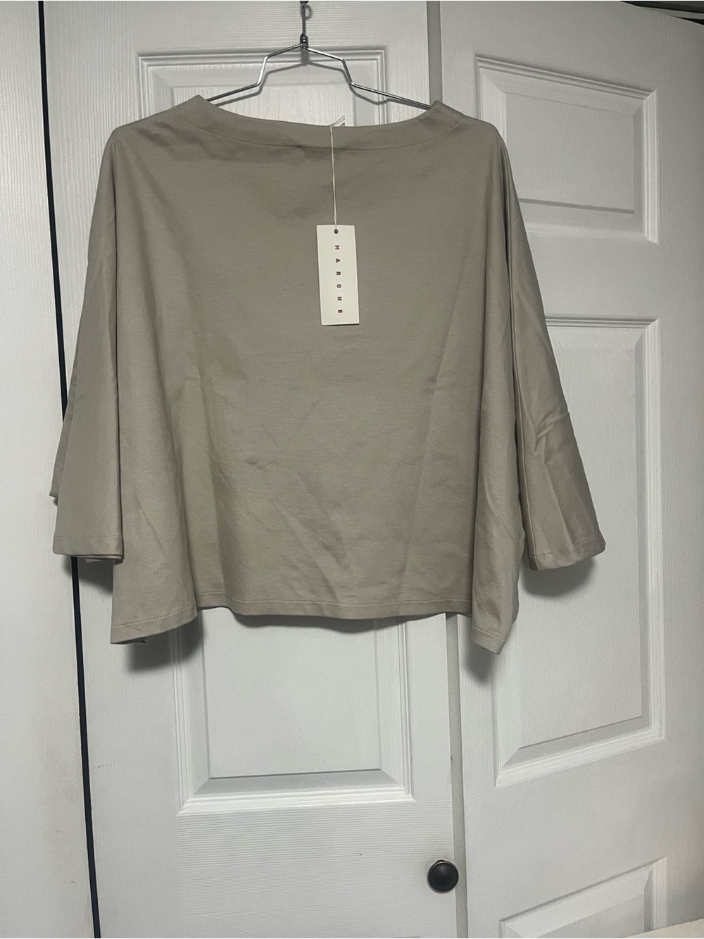 MAROHE Taupe Crewneck Women's Top Italia brand
